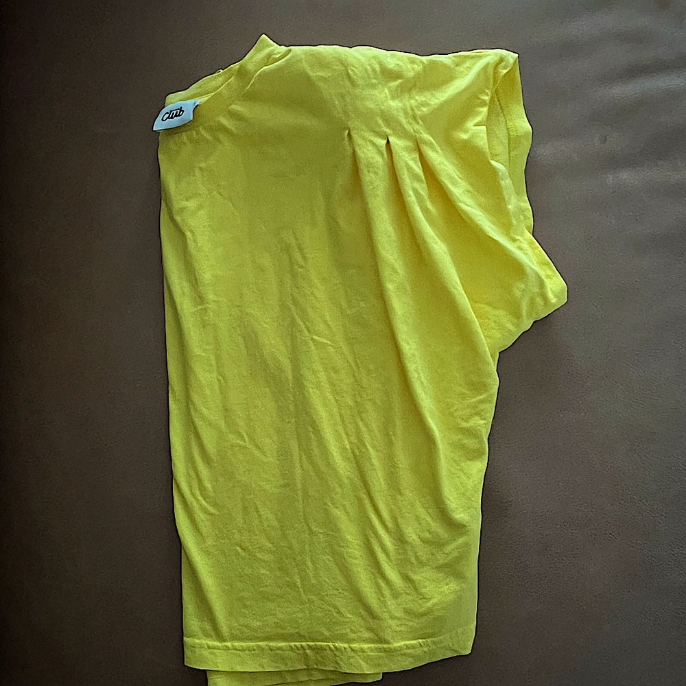Club Yellow Blouse with Shoulder Pad